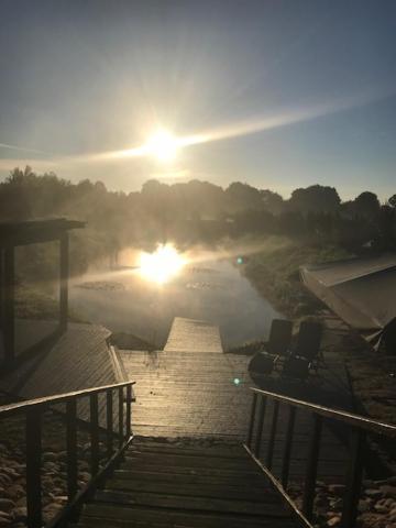 Sodyba Gintaras Priekulė Buitenkant foto